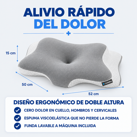 Almohada cervical viscoelástica de Cuidamax™️