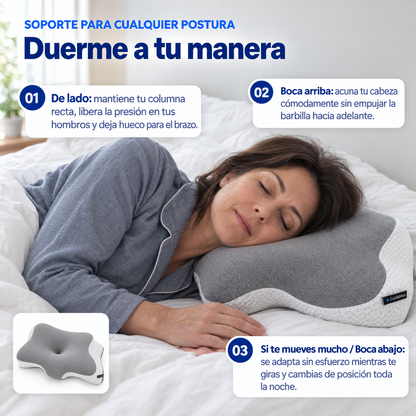 Almohada cervical viscoelástica de Cuidamax™️