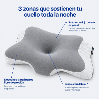 Almohada cervical viscoelástica de Cuidamax™️