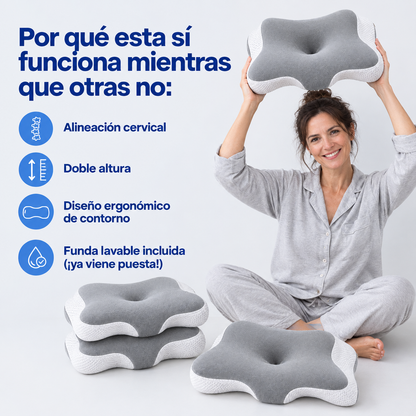 Almohada cervical viscoelástica de Cuidamax™️